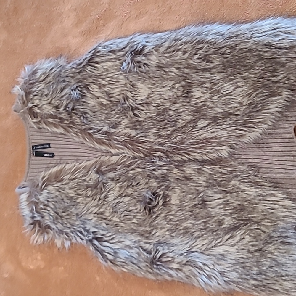 Faux fur vest